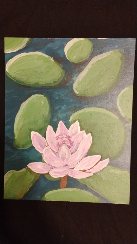 FLOAT US A LOTUS – ACRYLIC ABSTRACT PAINTING ON CANVAS ORIGINAL BY ARTIST