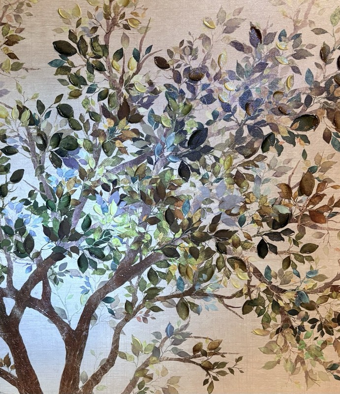 Textured Tree Canvas Wall Art 24x24 Contemporary Nature Botanical Decor gallery