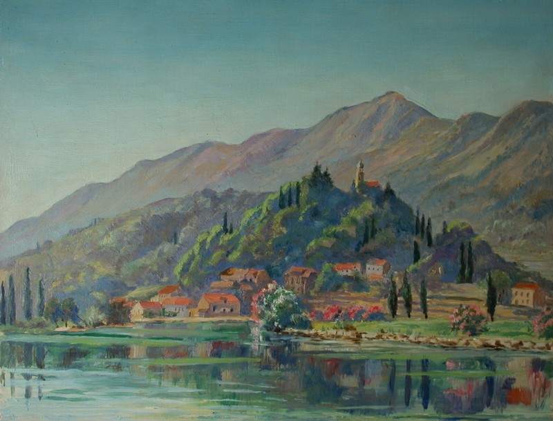 Blick auf Rozat bei Dubrovnik – Kroatien – Anonym um 1950-70.
