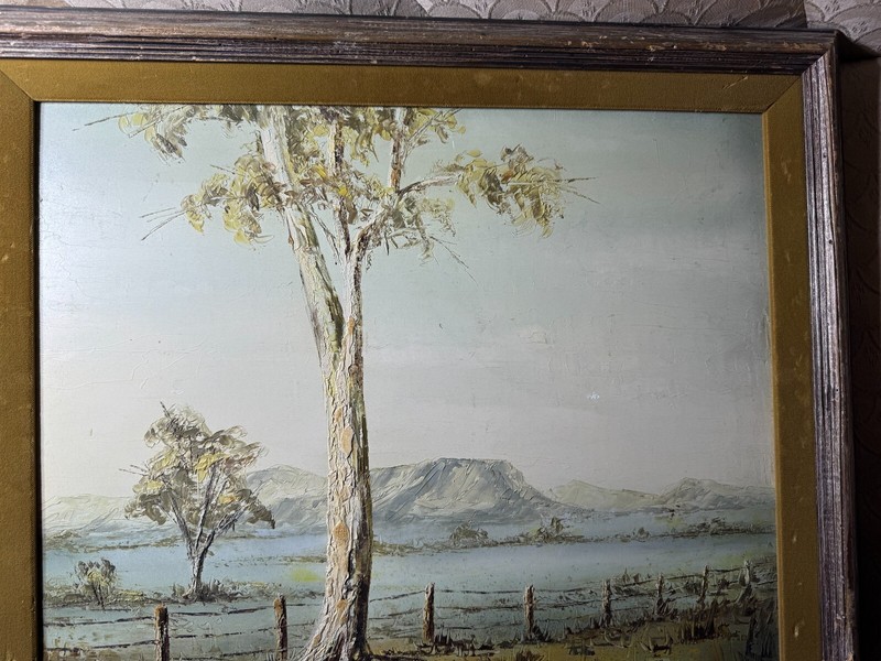 Glenn Holme "Mountain Landscape With Lake Scene" Oil Painting -Signed And Framed gallery