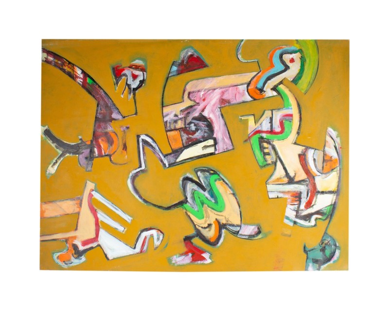 James L. Bruch Abstract Acrylic Painting