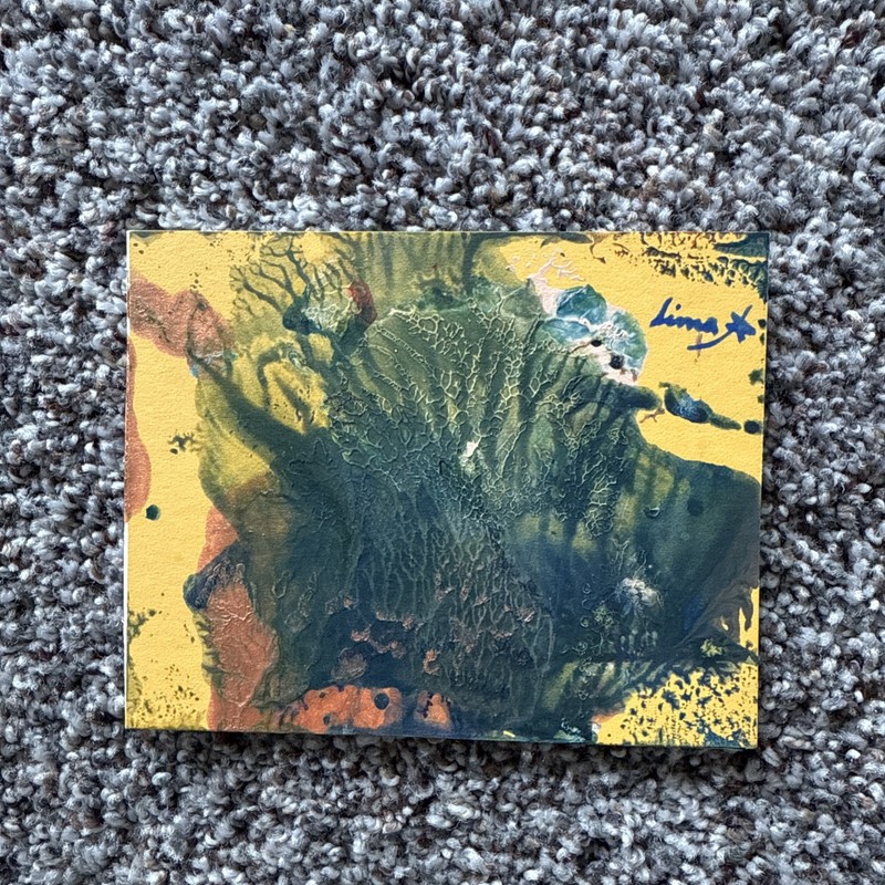Jose Lima Painting, Small, 2015, Mountain, Acrylic On Paper, Abstract, Colorful