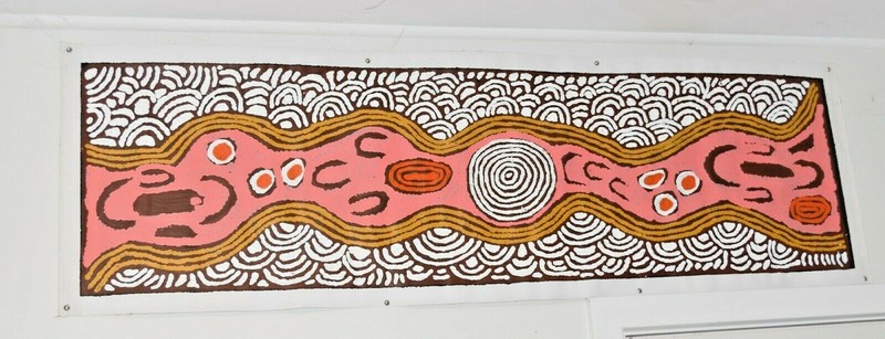 First Nation Aboriginal Art Faith Butler Nungurrayi 154×43 CofA signed & photos