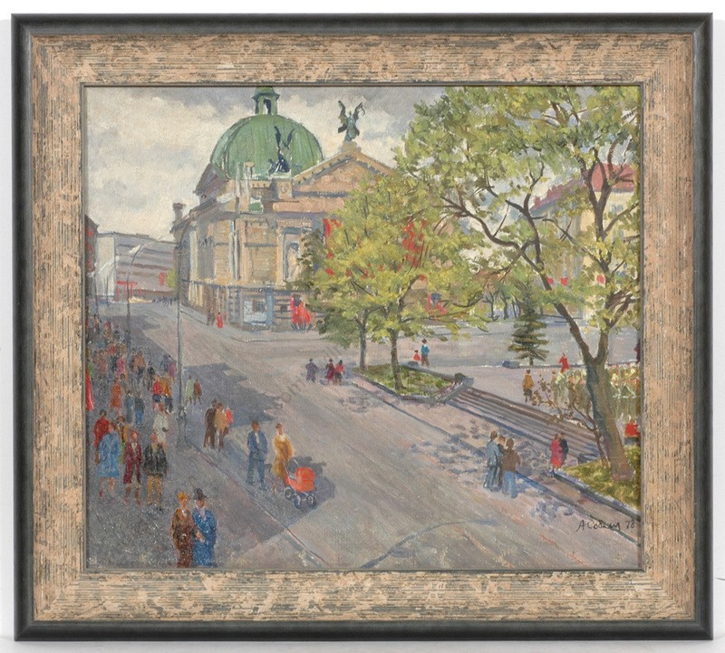 Andrei Sobolev b.1914, «Lviv», Oil Painting, 1978