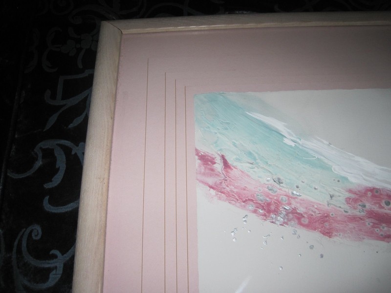 Stephen Kaye, Oil Abstract,Framed, Custom Mat, Signed LE111/350, Painting 33x41" gallery