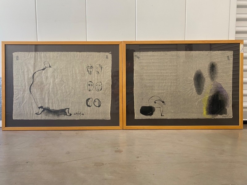 🔥 Vietnamese Asian Modern Surrealist Calligraphy Paintings, Dao Anh Khanh