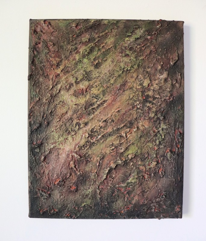 Textured Abstract Painting 11x14 | Wabi Sabi Wall Art | Raw, earthy, and deeply gallery
