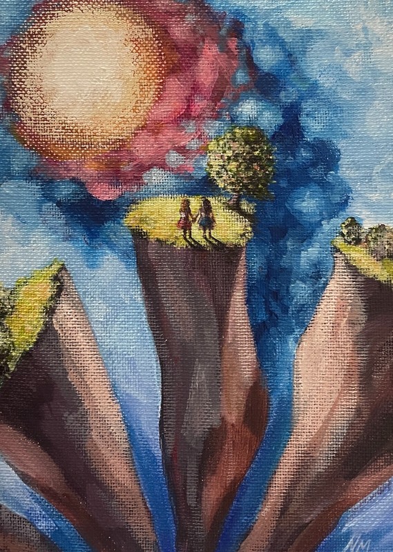 Better Place- 5×7 inch painting- artist Nick Mears