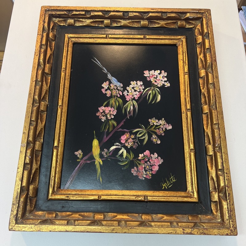 SIGNED ORIGINAL ACRYLIC OIL ON BOARD PAINTING BY ARLETTE EMEL EDWARDS 1860-1949