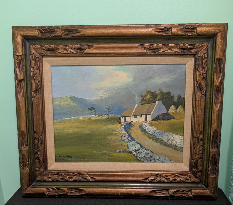 Vintage VAL McGANN (1928-2016) Connemara, Ireland Original Oil Painting: 24X20″