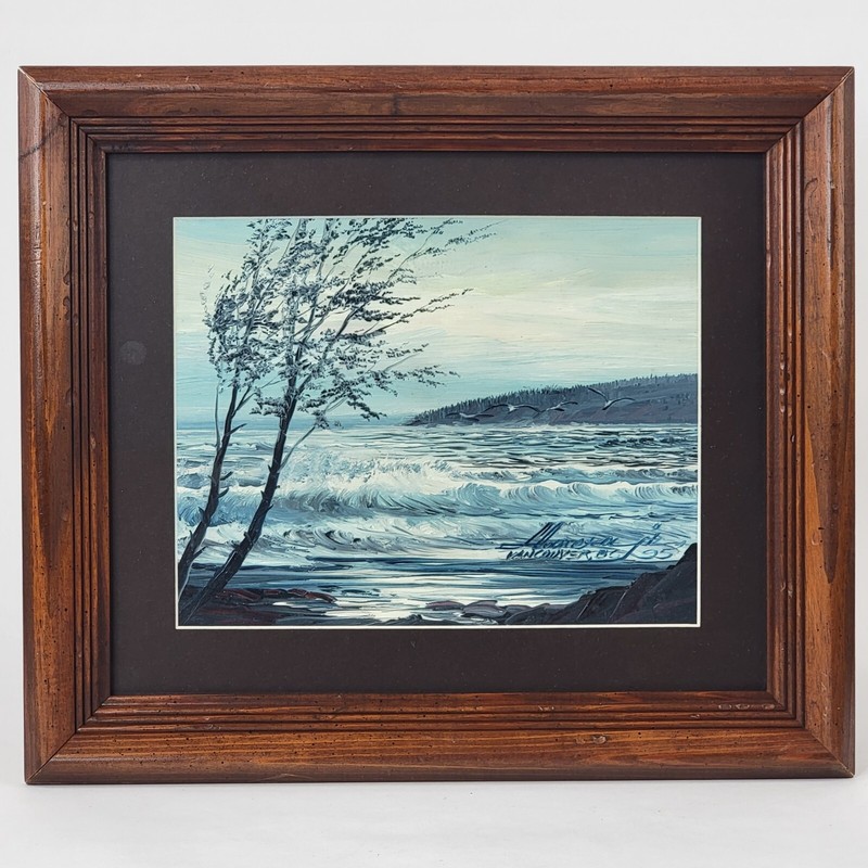 Julio Llanera | Original Oil Painting of Vancouver B.C. Signed by Artist, 1995