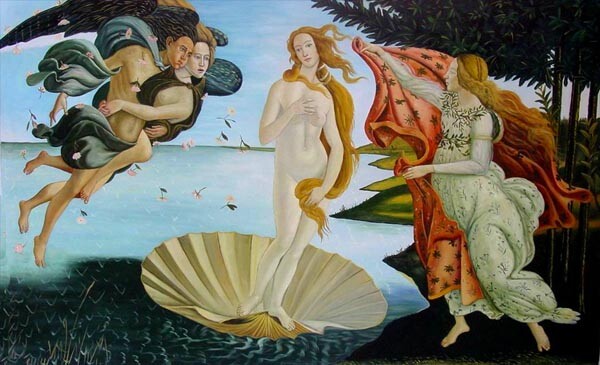 Sandro_Botticelli - Birth Of Venus Replica Oil Painting - size 47" x 29"