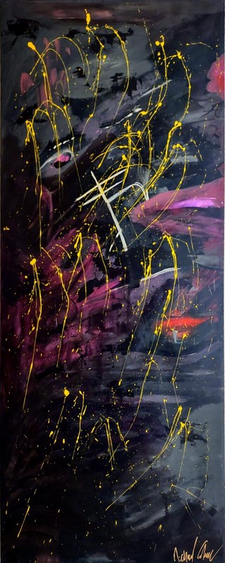 1 of 1 painting famous underground painter «Drowsniess» 5ft Tall x 2 feet Wide