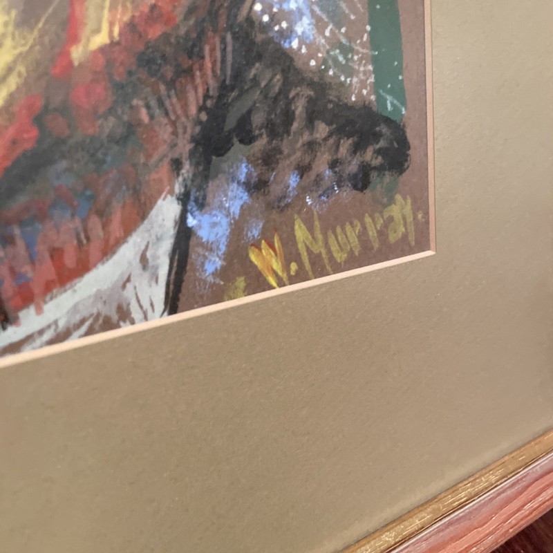 John F Kennedy - Original Impressionist Oil /Acrylic Painting, Signed, Frame gallery