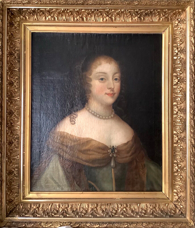 17th century Portrait Madame De MONTESPAN MUSEUM QUALITY ORIGINAL OIL LOUIS XIV