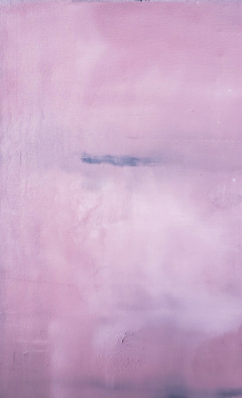 Original 2002 Signed Liz Lima Friel Textured Abstract Art Painting on Canvas gallery