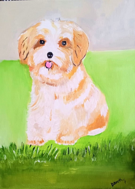 Buttons The Dog Painting # 300 (BEST OFFER FOR LIMITED TIME)