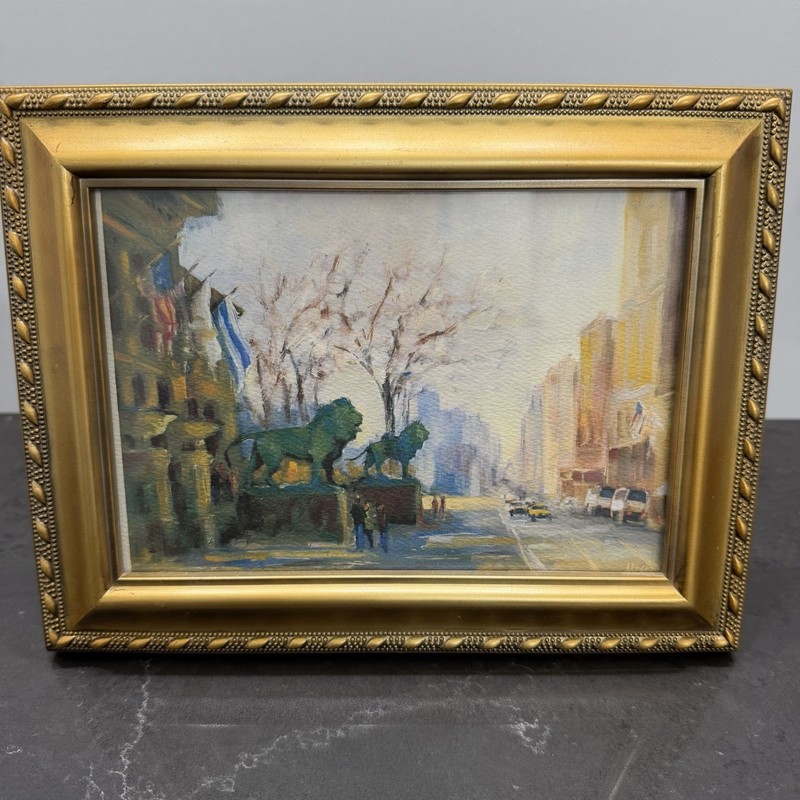 Framed Chicago Spring “In Like A Lion” Art Print by Nancie King Mertz – Chicago