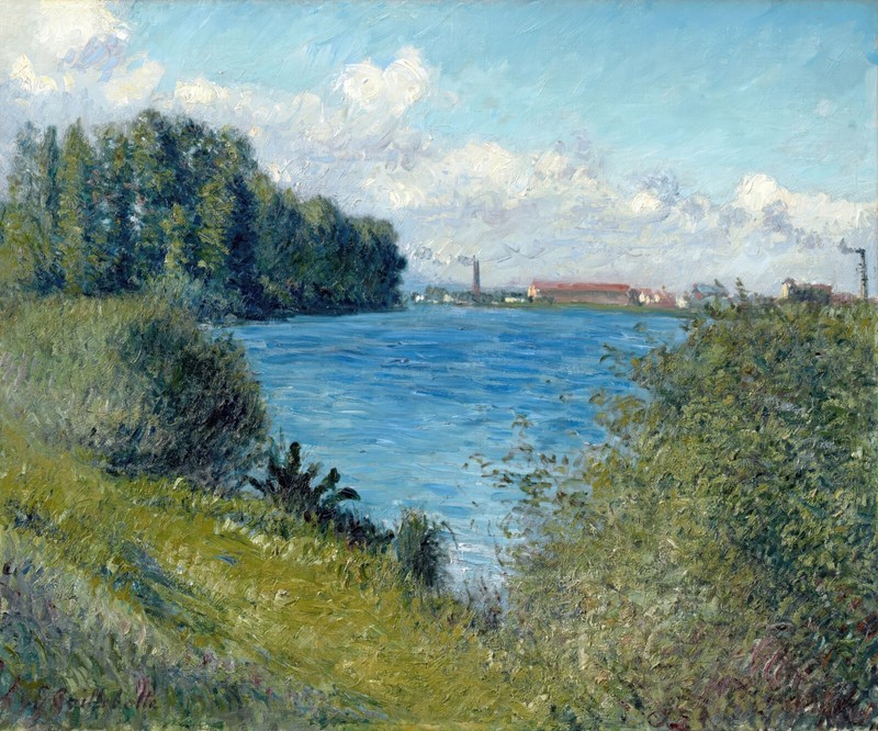 The Seine at Argenteuil Painting by Gustave Caillebotte Reproduction