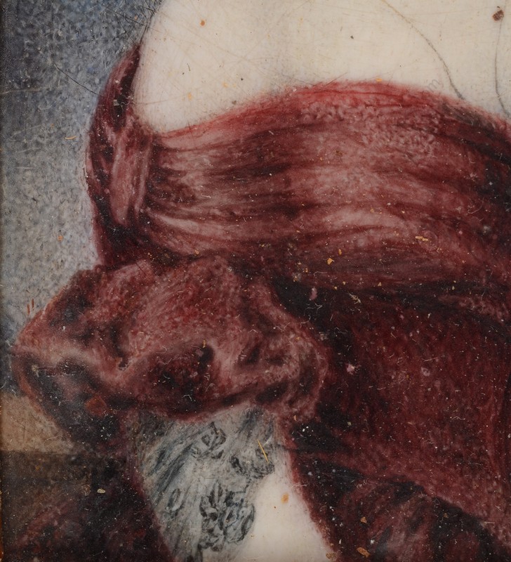 "Portrait of a young aristocratic lady", Austrian fine miniature, ca. 1840 gallery