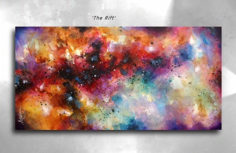 A Abstract Painting Modern Contemporary Original Art Decor Mix Lang cert. unique