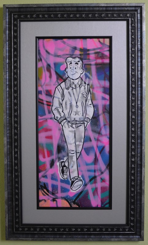Framed. Hand Signed by Dillon Boy, 1/1 Original “Archie”, 2015. With COA.