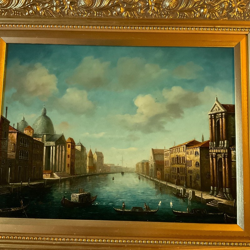 Venice landscape oil painting original hand painted realistic gallery