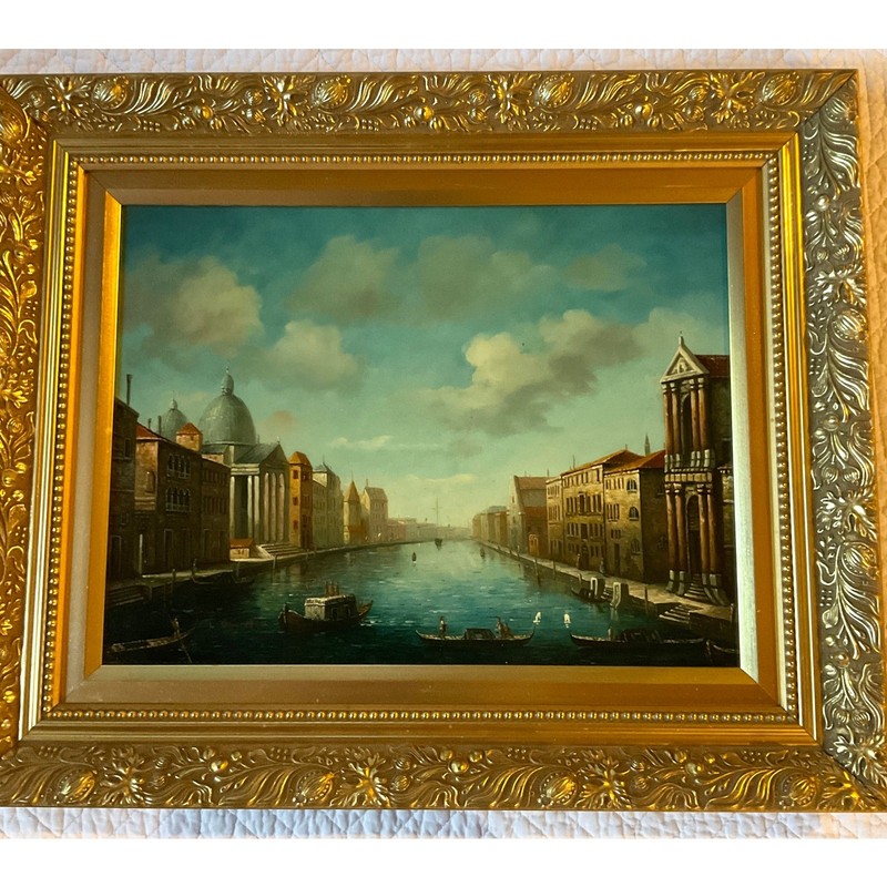 Venice landscape oil painting original hand painted realistic
