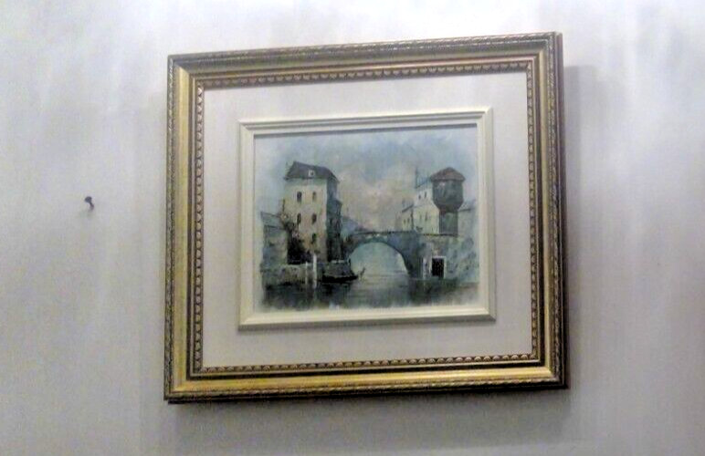 Original signed A Simpson Painting venitian 17” x 15” OIL ON CANVAS gallery