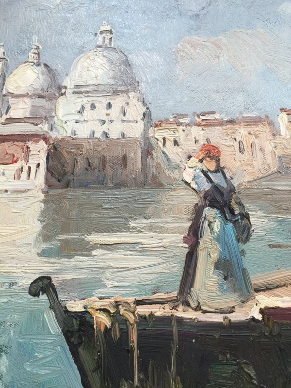 Oil Painting The Port 20" x 23" #15 gallery