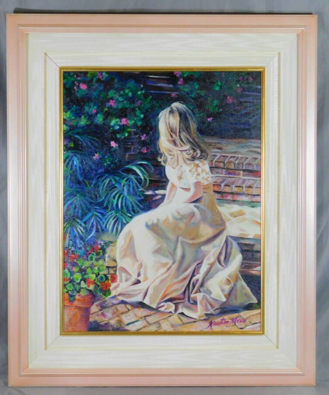 Kristen Marco Signed Original Oil Painting ‘After the Party’ P20 Framed COA