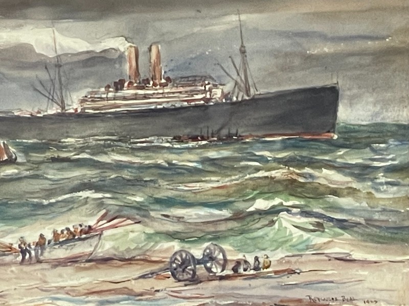 Listed Artist Reynolds Beal (1866-1951) Signed Watercolor "Princess Irene, LI" gallery