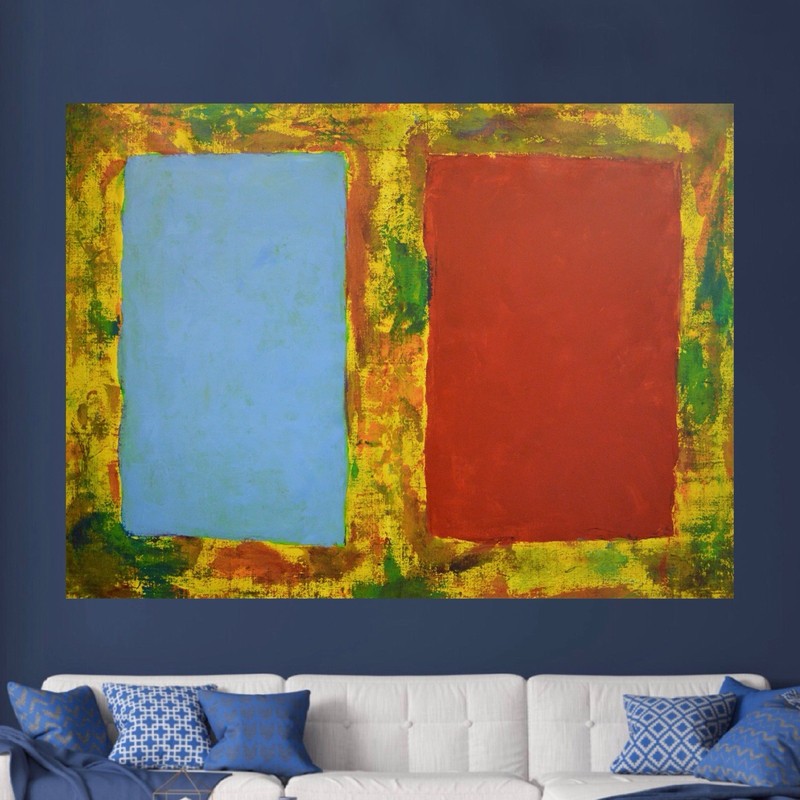 Mark Rothko Style Giant Canvas Painting 84”X62” (7 Foot) Abstract Modern XL XXL gallery