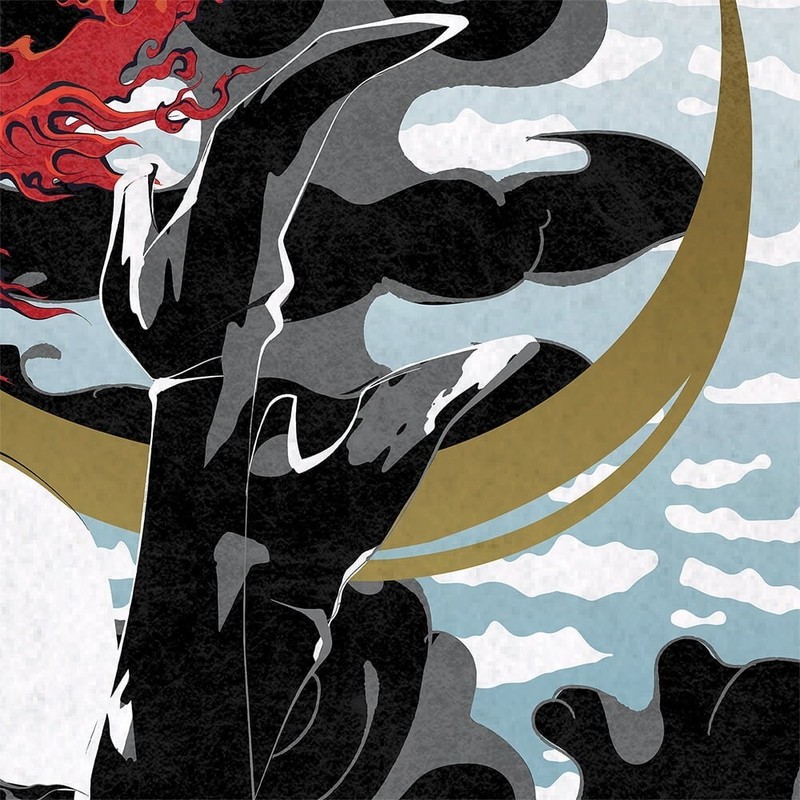 Doronjo Ukiyo-e “Skull Smoke Scenery” – Tatsunoko Production × Ukiyo-e Studio gallery