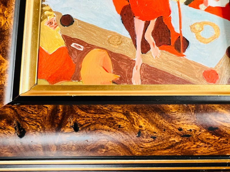 RESURRECTION Original Painting Signed Grace Jara 14K Gold Acrylic Egg Tempera gallery