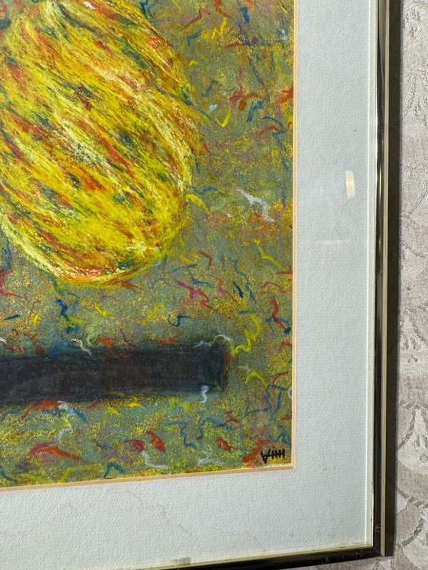 Angela Reed Breese "An Abstract Composition" Acrylic Painting - Signed/Framed gallery