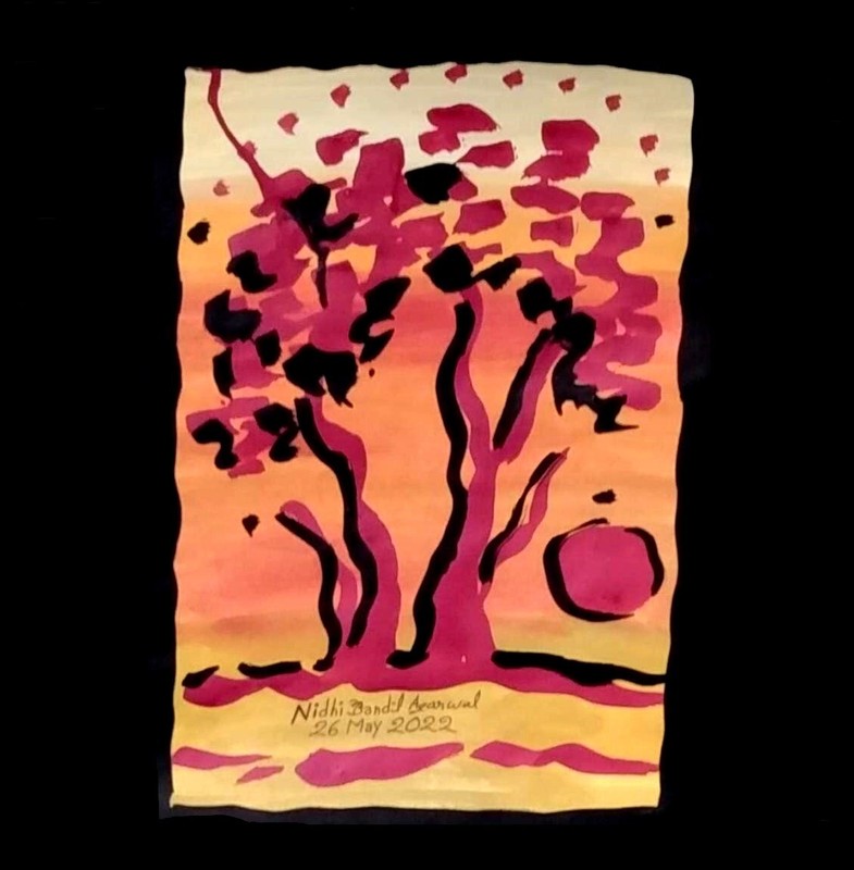 Original Painting Made & Signed By World Fame Artist Nidhi Bandil Agarwal Jaipur