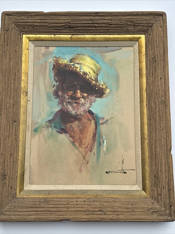 Clarence Mcgrath Painting Famous Self Portrait Listed American Impressionist Oil gallery