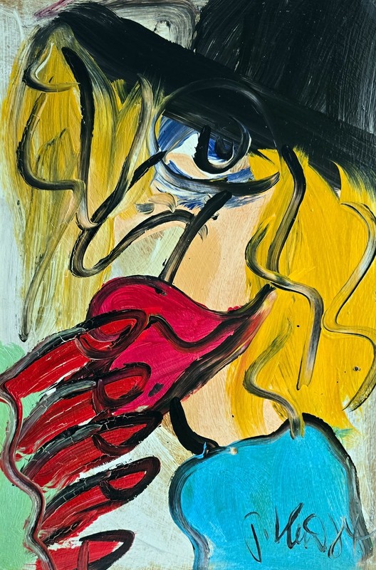 Peter Robert Keil (Born 1942 Züllichau), Portrait Of Udo Lindenberg (# 18024)