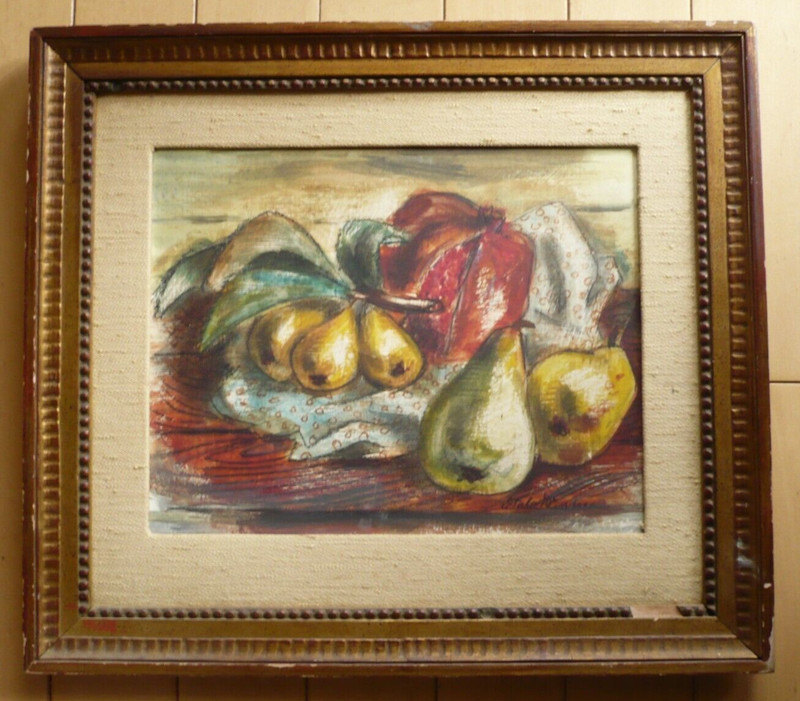 ITALO D'ANDREA, LISTED SANTA BARBARA, OLD CALIFORNIA IMPRESSIONIST MODERN PEARS gallery