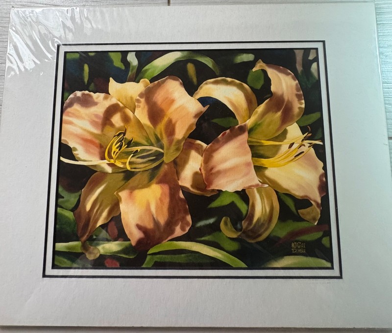 11″ X 14″ Water Color Floral Print Wall Art Diana Hsu