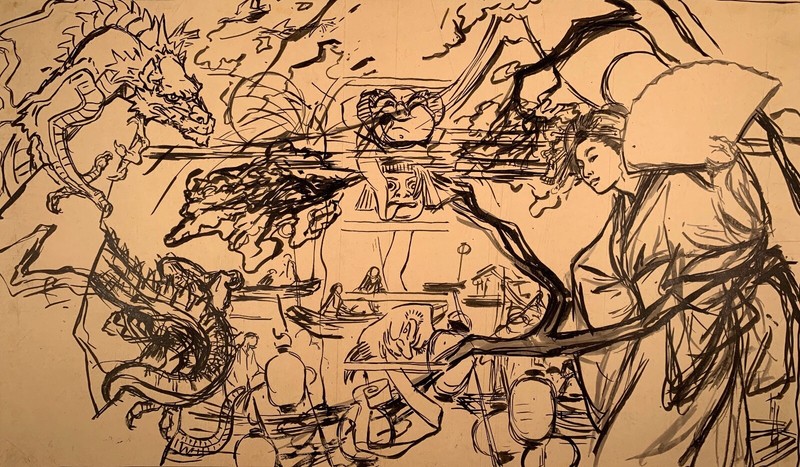 Listed Artist Victor Emile Prouvé (1858-1943) Collection Of Ink Drawings