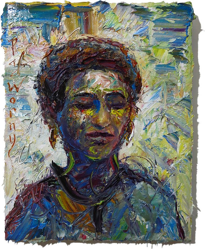 OIL PAINTING█OUTSIDER IMPRESSIONISt ART█SIGNED ABSTRACT█ORIGINAL █PORTRAIT DECO gallery