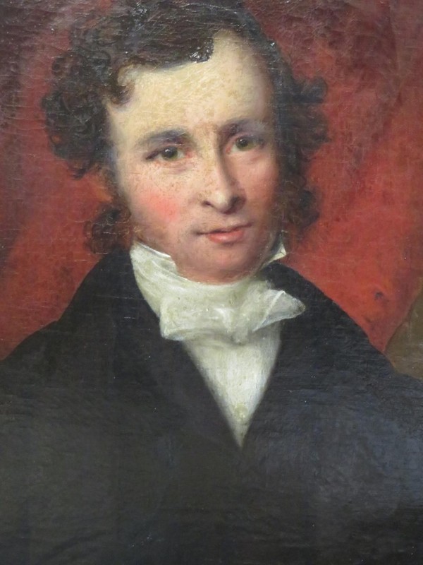 Good Looking Male Oil Portrait Circa 1850 Only £128