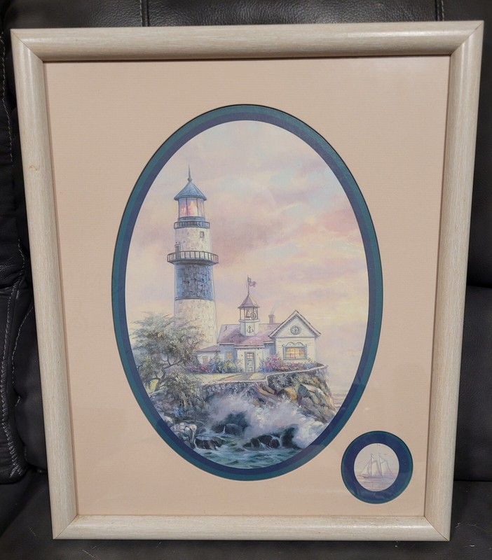 Home Interiors Lighthouse With Ship Inset Shipping Included