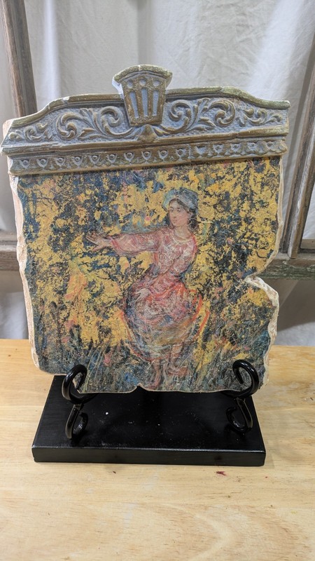 Edna Hibel  Rejoice Stone Hanging Artwork (Signed)