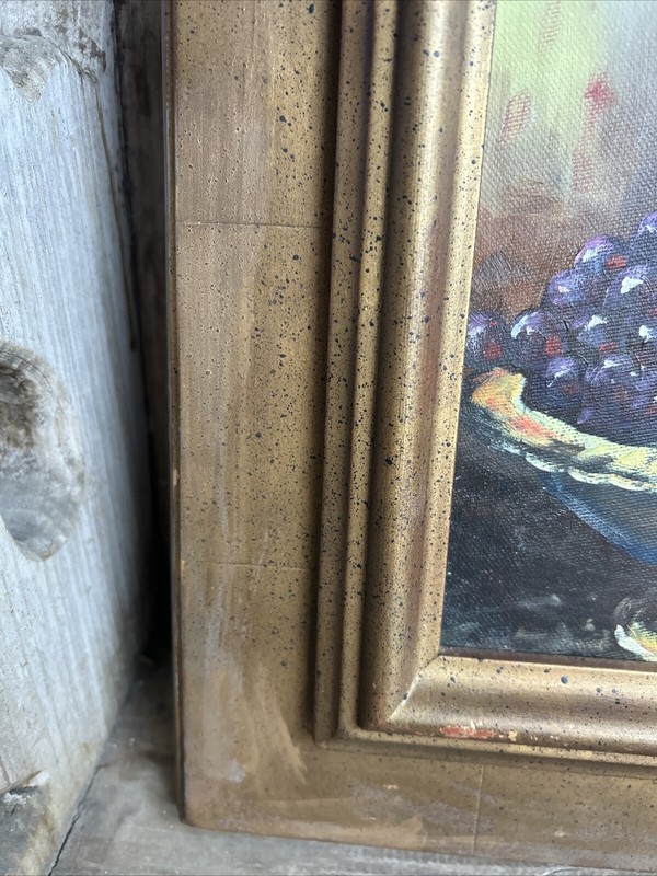 1960's Mid-Century Oil on Canvas Tulips in Vase Floral Still Life Framed Vtg Art gallery