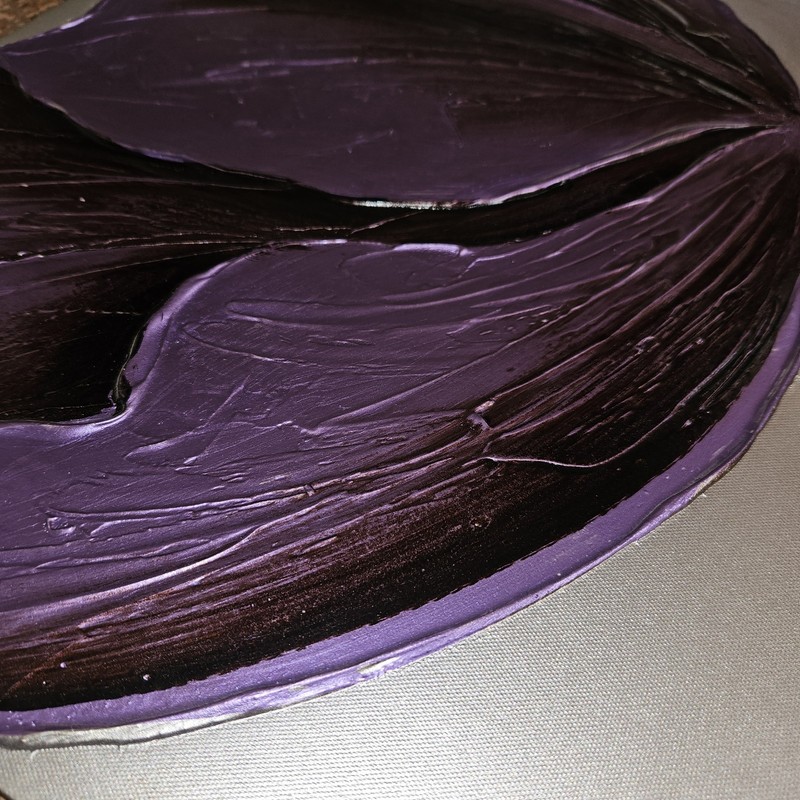 Empire Art Direct Hand Painted Metallic Wall Art Purple Tulip Flower gallery