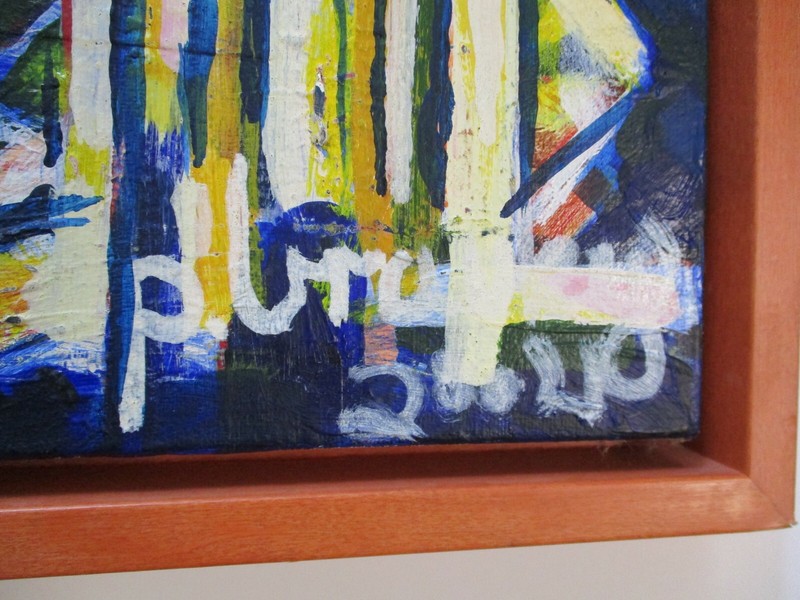 VINTAGE CONTEMPORARY PAINTING ABSTRACT EXPRESSIONISM MODERNISM CUBISM CUBISM gallery