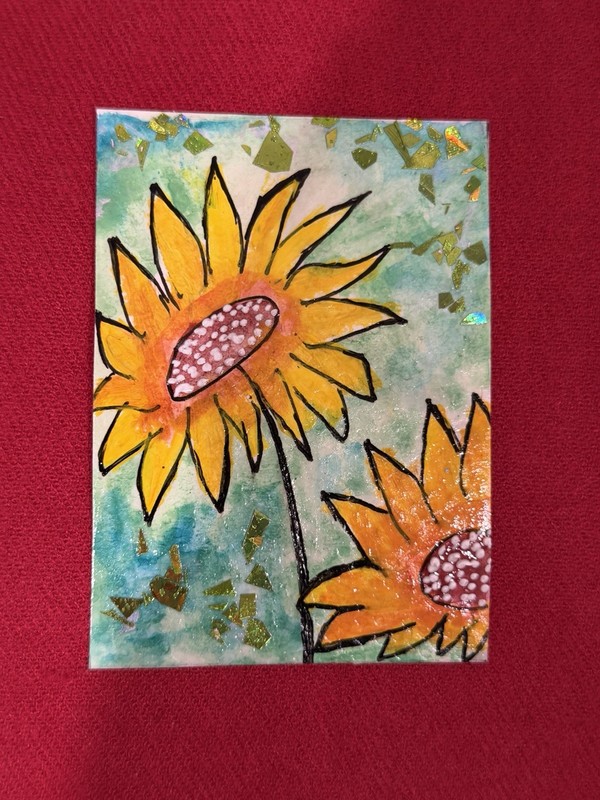 ACEO Original Artwork - mix media-Original Signed Art -mini Artwork gallery
